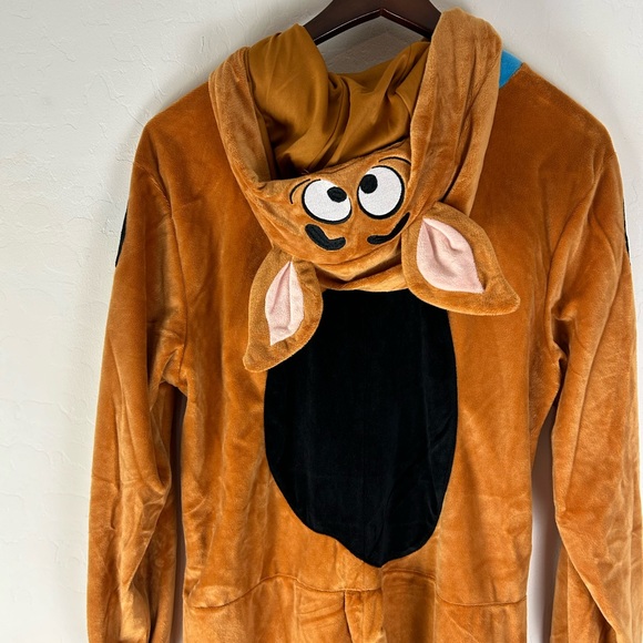Scooby-Doo Mens' Hooded Union Suit Adult Costume Pajama Sleeper S/M - Picture 7 of 10
